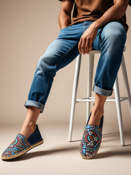 Savanna Tribe – Tribal Navy with Blue