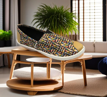 Emmy Shoes - Ankara Blue