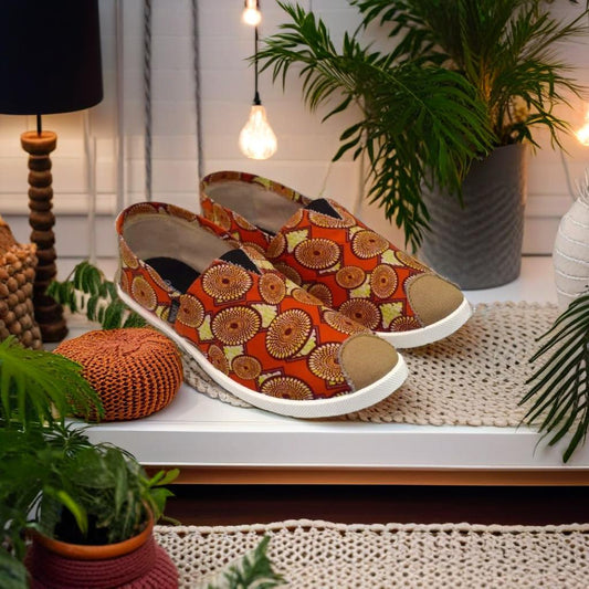 Emmy Shoes - Multi Brick Red
