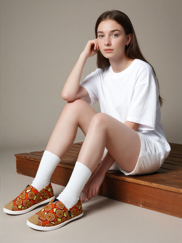 Emmy Shoes - Multi Brick Red